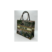 Женская сумка Christian Dior Book Tote джунгли