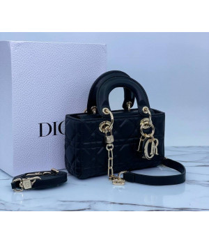 Сумка Christian Dior Lady Mini Cannage черная