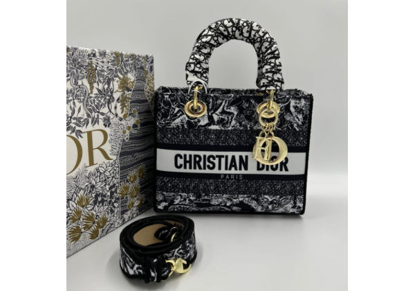 Сумка Christian Dior Lady Tiger Black