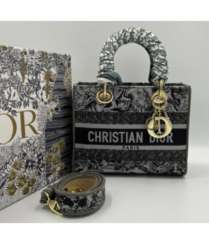 Сумка Christian Dior Lady Tiger Grey