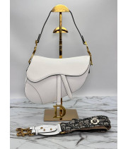 Сумка Christian Dior Saddle white