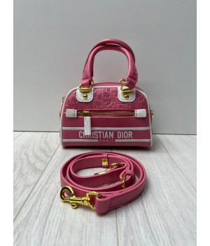 Сумка Christian Dior Oblique розовая маленькая 