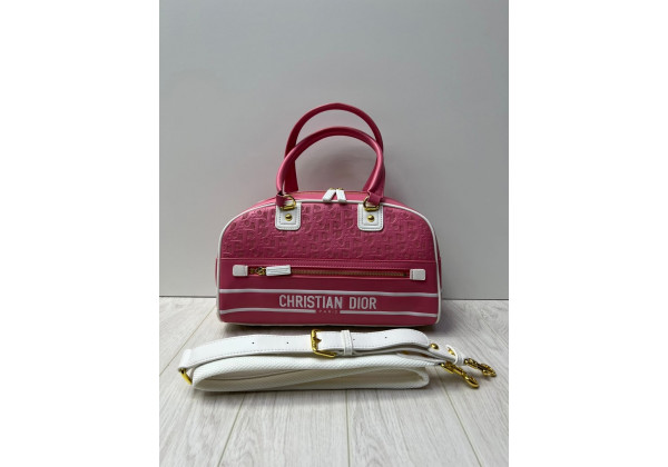 Christian Dior сумка женская Oblique бордовая