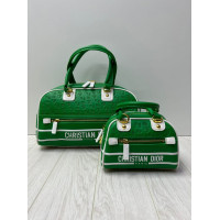 Christian Dior сумка женская Oblique зеленая маленькая 