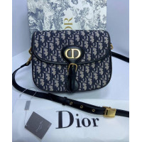 Christian Dior сумка женская Bobby L серо-синяя