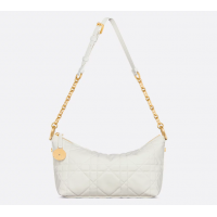 Сумка хобо Dior Star White с цепочкой