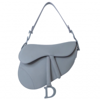 Сумка Christian Dior Saddle Mono Grey с ремнем