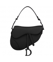 Сумка Christian Dior Saddle Mono Black с ремнем