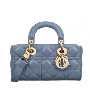 Сумка Christian Dior Lady Mini Cannage серая