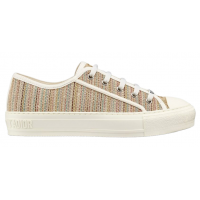 Кеды Walk N Dior Multicolor Gold Metallic Thread Embroidered Cotton