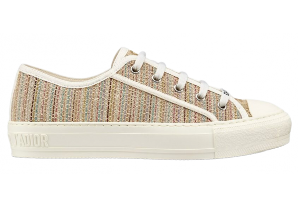 Кеды Walk N Dior Multicolor Gold Metallic Thread Embroidered Cotton