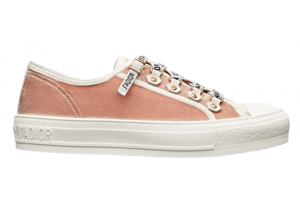 Кеды Walk N Dior Velvet Low Pink