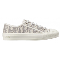 Кеды Walk N Dior Gray Oblique Embroidered Cotton