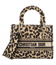 Сумка Christian Dior Lady леопардовая
