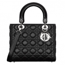 Сумка Christian Dior Lady Mate Black Silver
