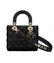 Сумка Christian Dior Lady ABCDior Cannage Black Gold