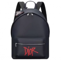Рюкзак Christian Dior Rider с красной надписью черный