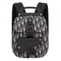 Рюкзак Christian Dior  SADDLE мини темно-синий