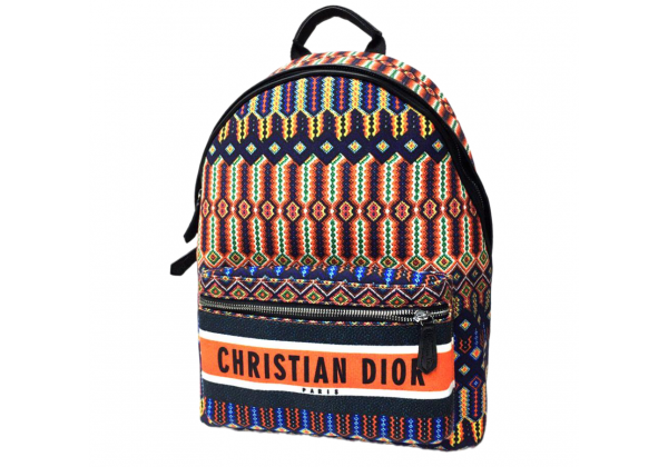 Рюкзак Christian Dior Travel с принтом красный