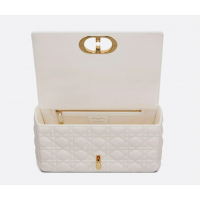 Сумка Christian Dior Caro White Supple Cannage Calfskin