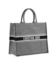 Сумка Dior Book tote бело-черная