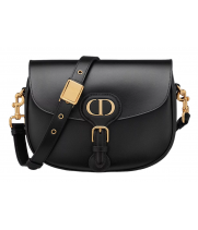 Cумка Christian Dior Bobby Black Gold с ремнем