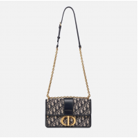 Сумка Christian Dior 30 Montaigne Chain Blue Oblique Jacquard