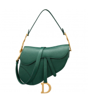 Сумка Christian Dior Saddle Dark Green с ремнем