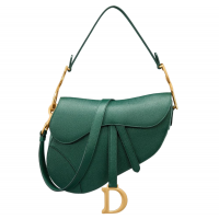 Сумка Christian Dior Saddle Dark Green с ремнем