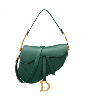 Сумка Christian Dior Saddle Dark Green с ремнем