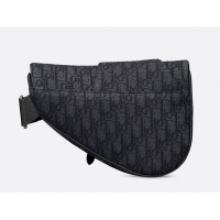 Сумка Christian Dior Saddle Oblique Jacquard Black