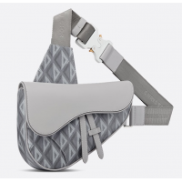 Сумка Christian Dior Saddle Diamond Grey