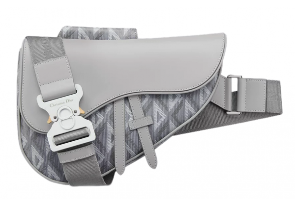 Сумка Christian Dior Saddle Diamond Grey