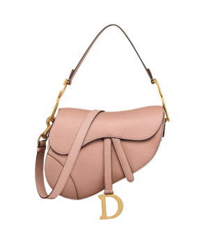 Сумка Christian Dior Saddle темно-розовая с ремешком