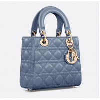 Сумка Christian Dior Lady ABCDior Cannage Denim Blue