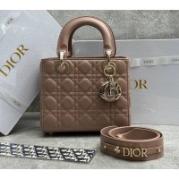 Сумка Christian Dior Lady ABCDior Cannage Warm Taupe