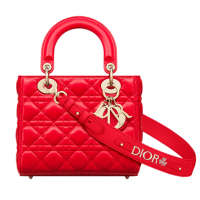 Сумка Christian Dior Lady ABCDior Cannage Bright Red