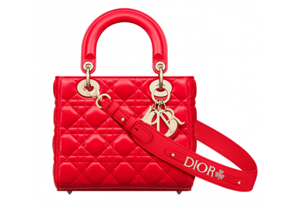 Сумка Christian Dior Lady ABCDior Cannage Bright Red