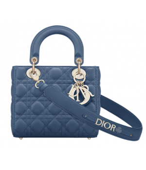 Сумка Christian Dior Lady ABCDior Cannage Denim Blue