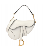 Сумка Christian Dior Saddle White с ремнем