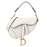 Сумка Christian Dior Saddle White с ремнем