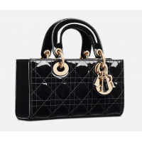 Сумка Christian Dior Lady D-Joy Patent Cannage Black