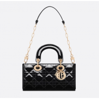 Сумка Christian Dior Lady D-Joy Patent Cannage Black