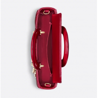 Сумка Christian Dior Lady D-Joy Patent Cannage Cherry Red