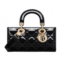 Сумка Christian Dior Lady D-Joy Patent Cannage Black