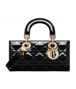 Сумка Christian Dior Lady D-Joy Patent Cannage Black