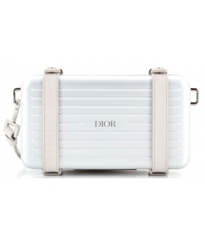 Christian Dior Dior x Rimowa Personal Clutch Aluminum White