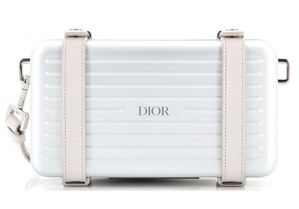 Christian Dior Dior x Rimowa Personal Clutch Aluminum White
