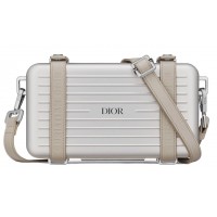 Christian Dior Dior x Rimowa Personal Clutch Aluminum Silver