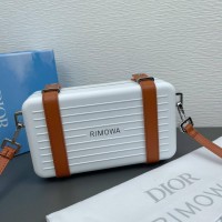 Christian Dior Dior x Rimowa Personal Clutch Aluminum White